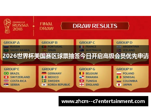 2026世界杯美国赛区球票抽签今日开启高级会员优先申请